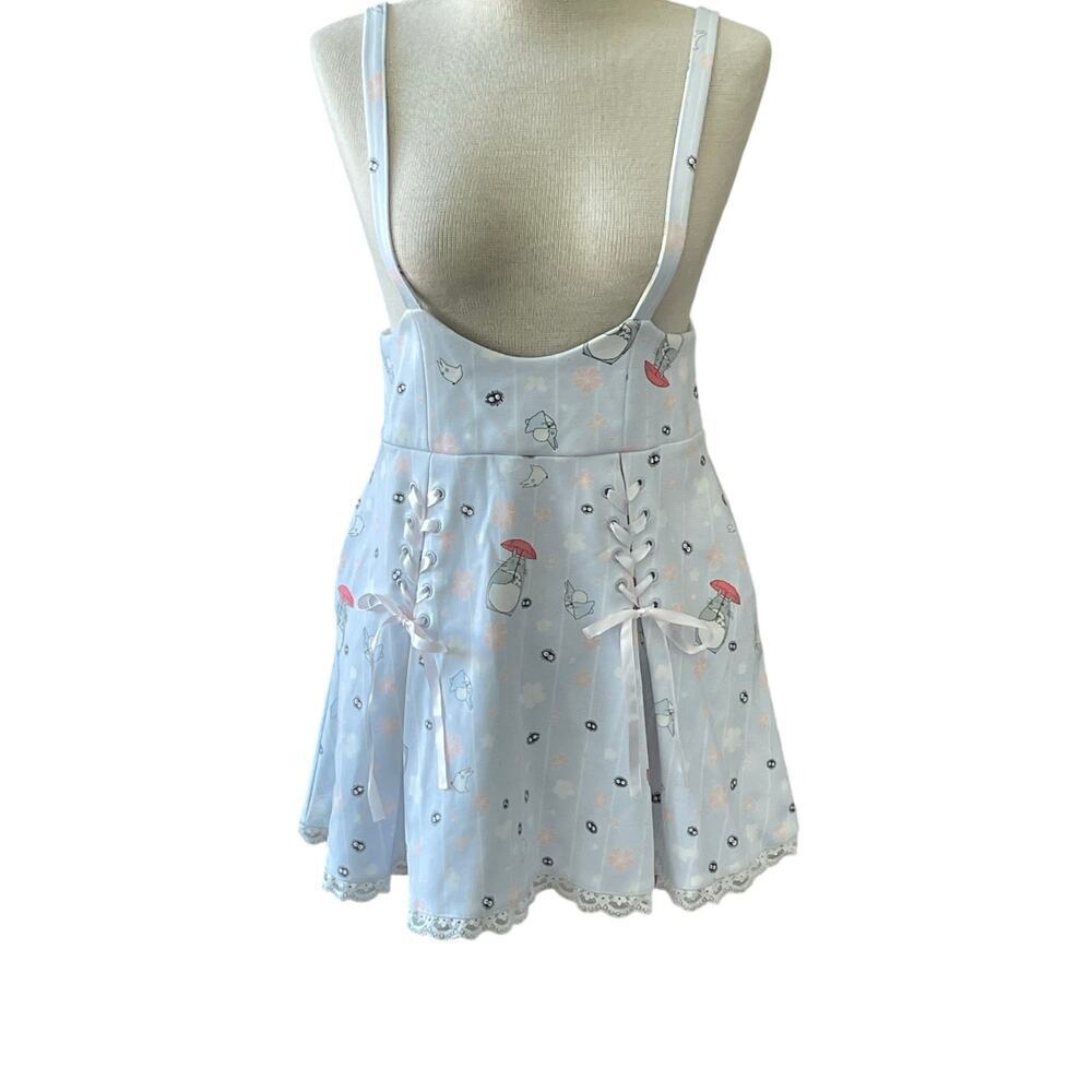 HOT TOPIC My Neighbor Totoro Suspender Skirt Jumper Dress Sz Small Studio Ghibli